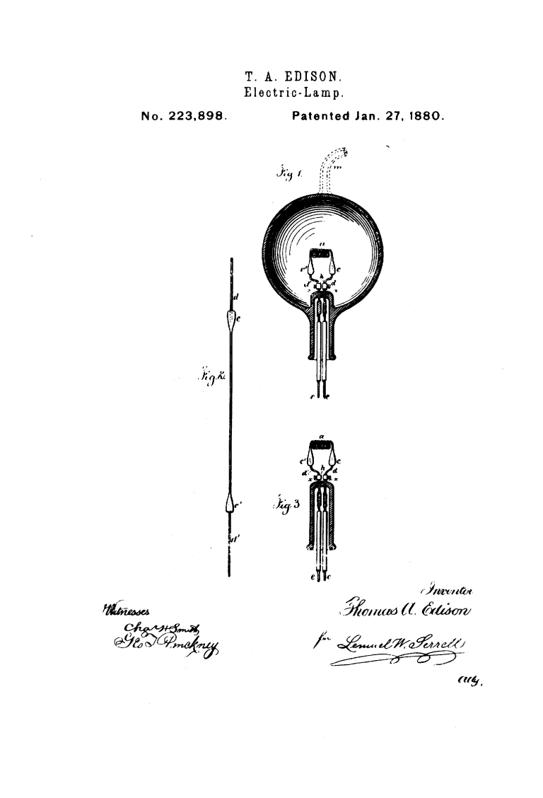 Thomas edison electric lamp cheap