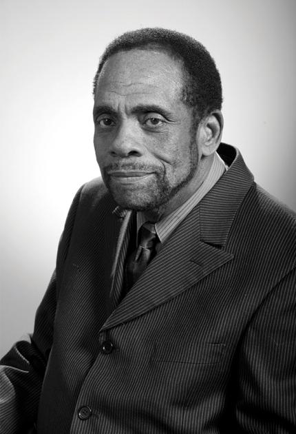 Black and white picture of George Edward Alcorn 