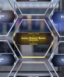 Angela Hartley Brodie display at the National Inventors Hall of Fame Illumination Ceremony