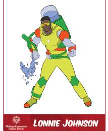 Lonnie Johnson as a superhero