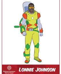 Lonnie Johnson as a superhero