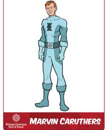 Marvin Caruthers as a superhero