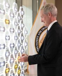 Tom Leighton at the National Inventors Hall of Fame Illumination Ceremony