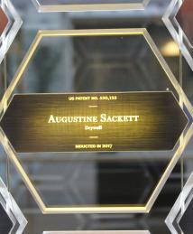 Augustine Sackett display at the National Inventors Hall of Fame Museum