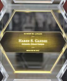Haren Gandhi display at the National Inventors Hall of Fame Museum