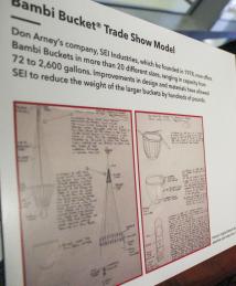 Don Arney display at the National Inventors Hall of Fame Museum