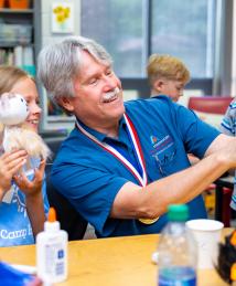 Iver Anderson visiting Camp Invention