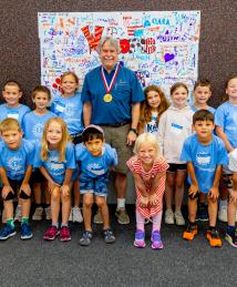 Iver Anderson visiting Camp Invention
