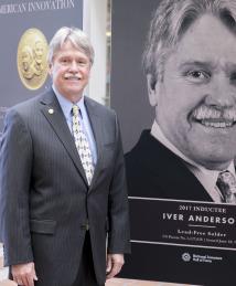 Iver Anderson at the National Inventors Hall of Fame Illumination Ceremony
