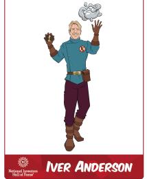Iver Anderson as a superhero