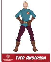 Iver Anderson as a superhero