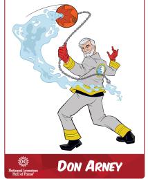 Don Arney as a superhero