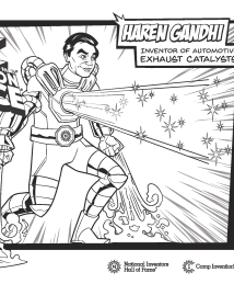 Haren Gandhi coloring book page