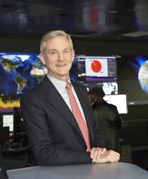 Tom Leighton at the Akamai controlroom