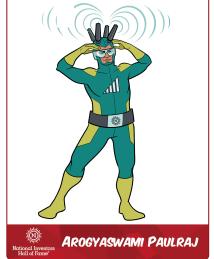 Arogyaswami Paulraj as a superhero