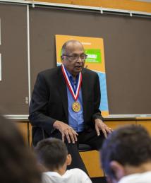 Arogyaswami Paulraj visiting Camp Invention