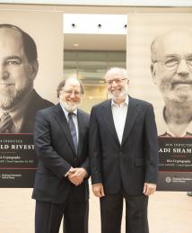 Adi Shamir with Ronald Rivest at the National Inventors Hall of Fame Illumination Ceremony