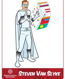 Steven Van Slyke as a superhero