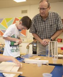 Steven Van Slyke visiting Camp Invention