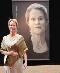 Frances Arnold at the National Inventors Hall of Fame Illumination Ceremony