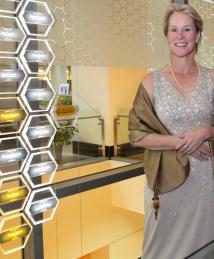 Frances Arnold at the National Inventors Hall of Fame Illumination Ceremony