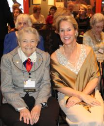 Frances Arnold with National Inventors Hall of Fame Inductee Mildred Dresselhaus