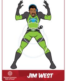 James West as a superhero