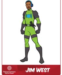 James West as a superhero