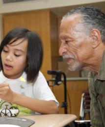 James West visiting Camp Invention