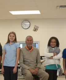 James West visiting Camp Invention