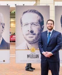 Barney Graham and Jason McLellan at the National Inventors Hall of Fame Illumination Ceremony