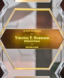 Virginia Norwood display at the National Inventors Hall of Fame Illumination Ceremony