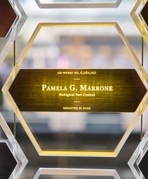 Pamela Marrone display at the National Inventors Hall of Fame Illumination Ceremony
