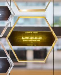 Jason McLellan display at the National Inventors Hall of Fame Illumination Ceremony