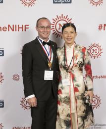 Barrett O. Comiskey with wife Jojo Comiskey at the National Inventors Hall of Fame Induction Ceremony