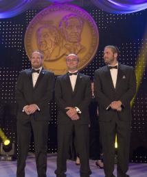 Jonathan D. Albert, Barrett O. Comiskey and Joseph M. Jacobson at the National Inventors Hall of Fame Induction Ceremony