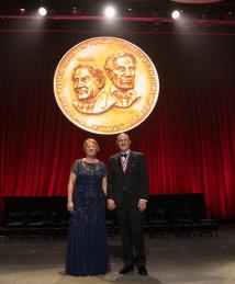 Eric Swanson and wife Lynne Swanson at the National Inventors Hall of Fame Induction Ceremony