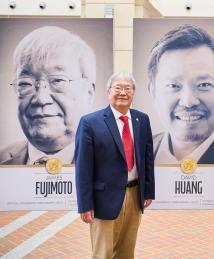 James Fujimoto with David Huang and Eric Swanson at the National Inventors Hall of Fame Illumination Ceremony