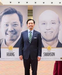 James Fujimoto, David Huang and Eric Swanson at the National Inventors Hall of Fame Illumination Ceremony