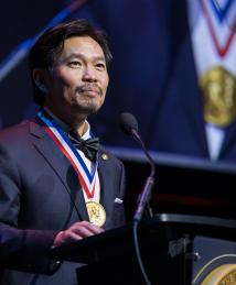 David Huang at the National Inventors Hall of Fame Induction Ceremony