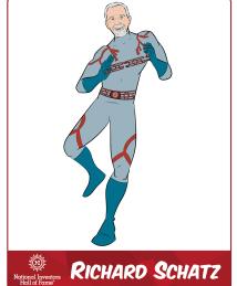 Richard Schatz as a superhero