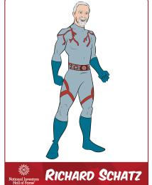 Richard Schatz as a superhero