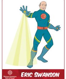 Eric Swanson as a superhero