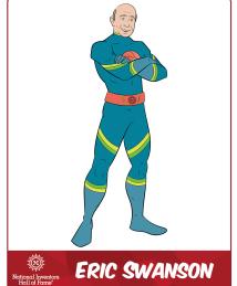 Eric Swanson as a superhero