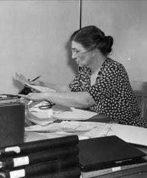 Edith Clarke working 