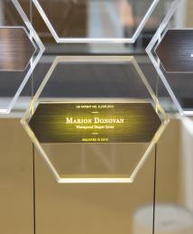 Marion Donovan display at the National Inventors Hall of Fame Museum