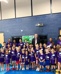 Barney Graham visiting Camp Invention