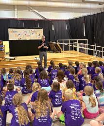 Eric R. Fossum visiting Camp Invention