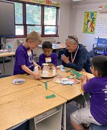 Gary D. Sharp visiting Camp Invention