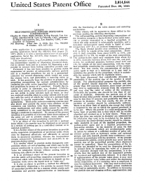 U.S. Patent No. 3,014,844